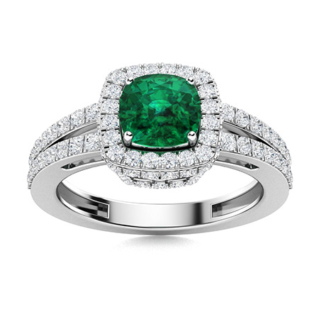 Jamie Joseph | Rectangle Emerald All Gold Ring at Voiage Jewelry