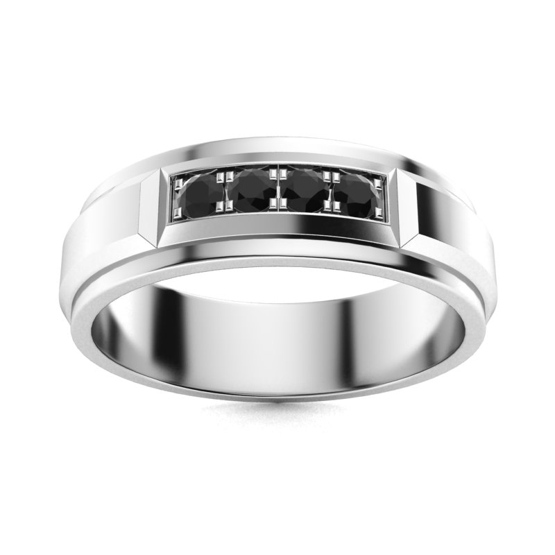 Men's Black Diamond Rings | Men's Black Diamond Wedding Bands | Diamondere