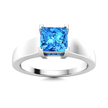 Sky Blue Topaz & White Topaz Ring-925 Sterling Silver Ring at Rs 2099 |  नीली टापज़ रिंग in Jaipur | ID: 20864418033