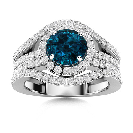 London Blue Topaz Rings For Women | Rings | Diamondere (Natural ...