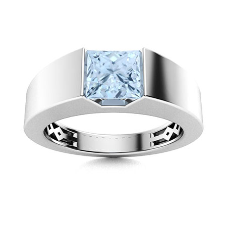 Modern Minimalist Men Rings Gift for Him Signet Aquamarine Ring Silver Mens Ring Aquamarine Mens Ring Jewellery Rings Signet Rings Oval Aquamarine Mens Ring 