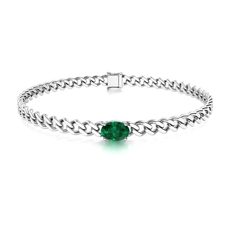 High quality Emerald Bracelet, 14k solid gold emerald bracelet, Minimalist Emerald Bracelet, March Birthstone, Dainty emerald Bracelet, Christmas Gift