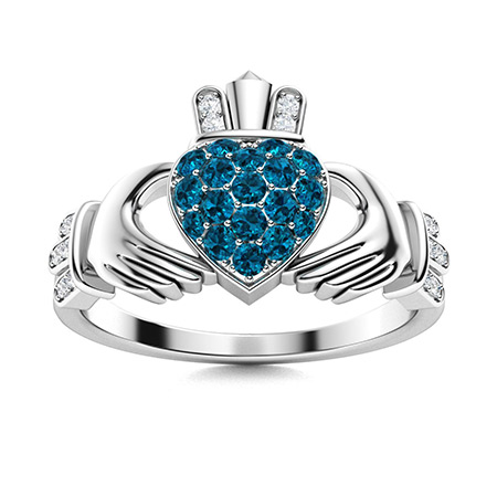 London Blue Topaz Rings For Women | Rings | Diamondere (Natural ...