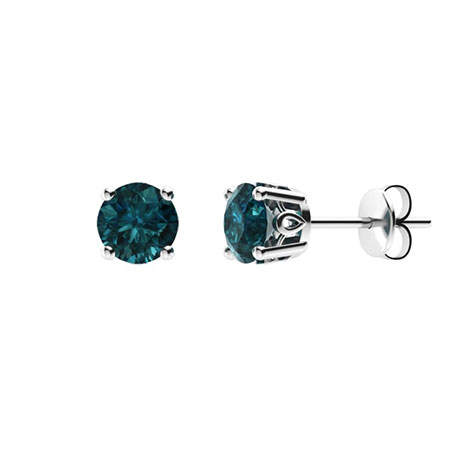 Blue Diamond Earrings For Women | Earrings | Diamondere (Natural ...