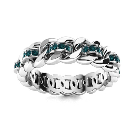 Men's Blue Diamond Wedding Bands | Men's Blue Diamond Rings ...