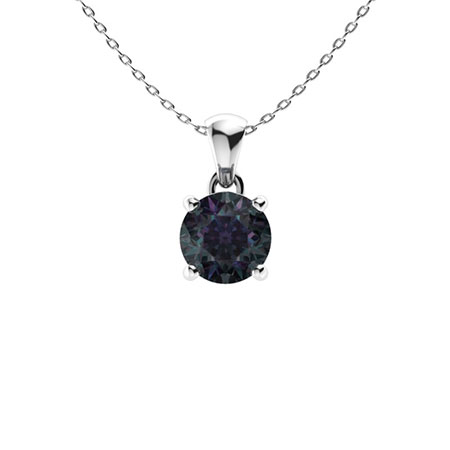Amazon.com: Natural raw alexandrite gemstone pendant chain necklace with  white gold over 925 solid sterling silver, birthstone dainty solitaire gift  for her, uniquelan jewelry (alexandrite) : Handmade Products