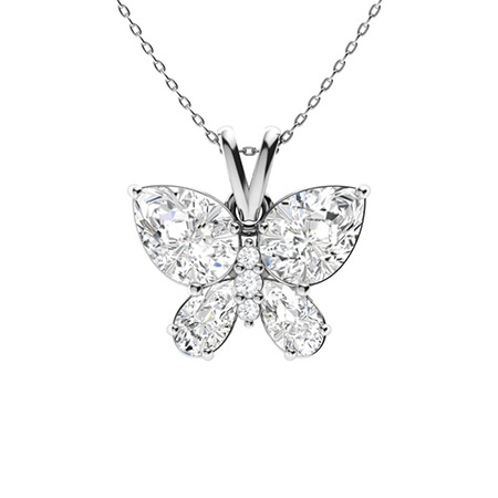 Vvs butterfly necklace discount