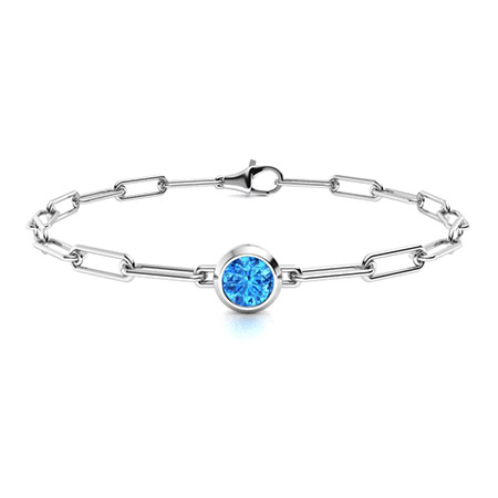 Blue Topaz Bracelets For Women | Bracelets | Diamondere (Natural ...