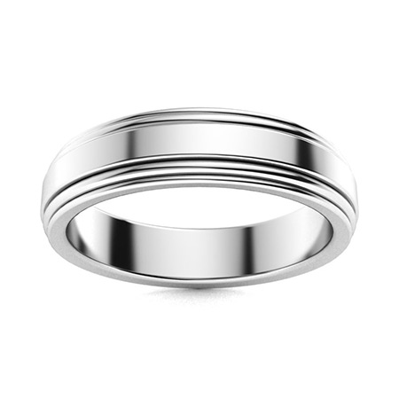 slim fit dress slacks Palladium Men's Ceremony Ring | 12th House main image 1