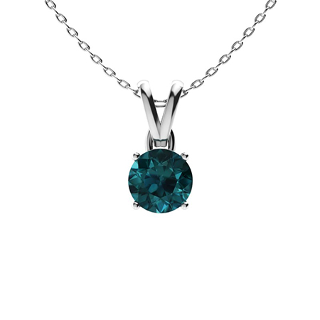 natural blue diamond necklace