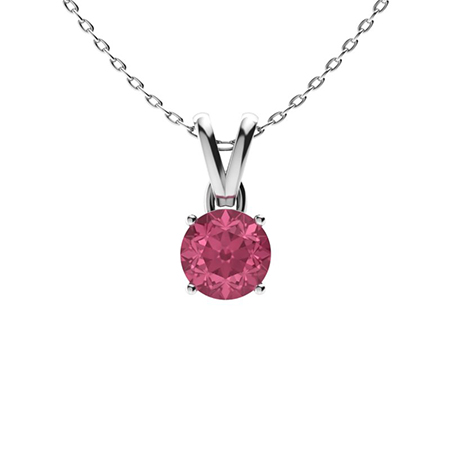 Gorgeous Pink Sapphire Necklace Women Wedding Engagement Jewelry Gift Free ship 