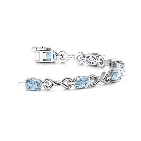 Aquamarine Bracelets For Women | Bracelets | Diamondere (Natural ...