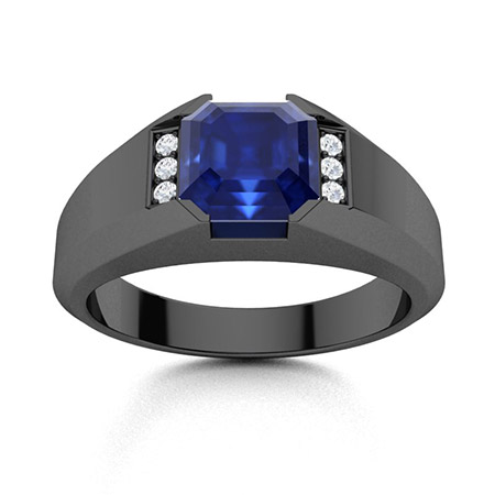 Men’s Black Gold Rings | 14K Black Gold Wedding Bands for Men | Diamondere