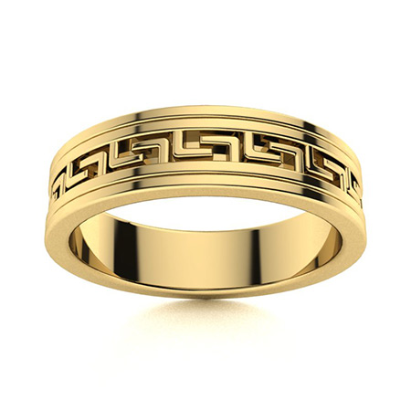 Men's Wedding Bands in Yellow Gold | Men's Rings in Yellow Gold | Diamondere