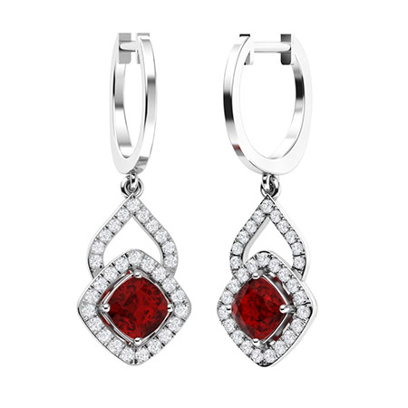 Garnet Earrings For Women | Earrings | Diamondere (Natural & Certified)