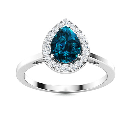 London Blue Topaz Rings For Women | Rings | Diamondere (Natural ...