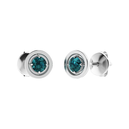 Blue diamond earrings on sale on sale