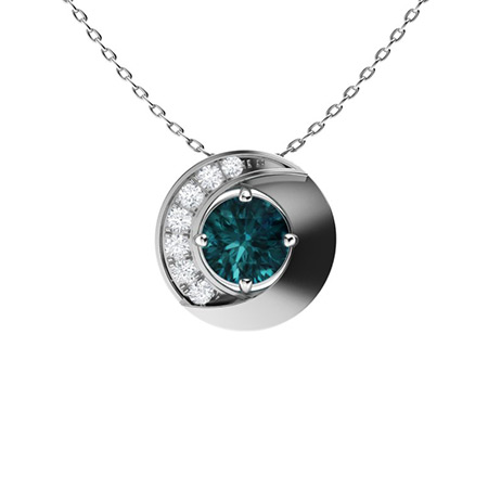 Blue Diamond Necklaces | Blue Diamond Pendants For Women | Pendants ...