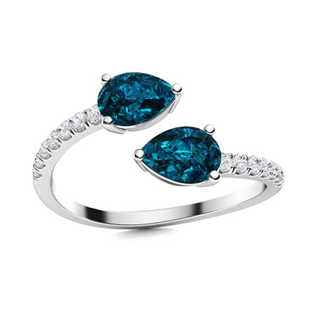 London Blue Topaz Rings for Women