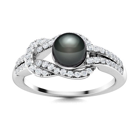 Beautiful Natural Fresh Water Black Pearl Ring – Luxx Jewel