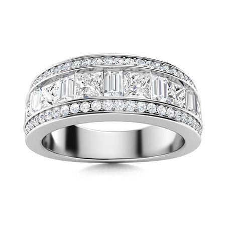 Men's Diamond Wedding Bands | Men's Diamond Rings | Diamondere (Natural ...