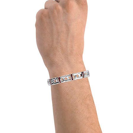 Gourmette Homme William En Argent Massif - Bracelet 33g - Modèle Large Et Solide