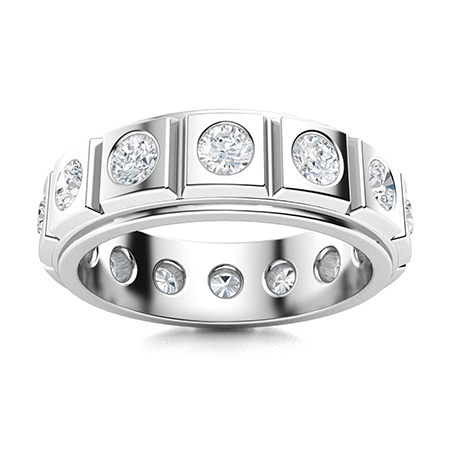 Men's Lab Created Diamond Wedding Bands | Men's Lab Created Diamond ...
