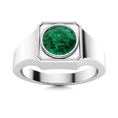 10k Yellow Solid Mens Gold Ring with Emerald and 6 Genuine Diamonds – J F M-vinhomehanoi.com.vn