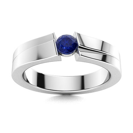 Luxurious Blue Sapphire Ring | 94 diamonds - Clio Jewellery Dubai UAE