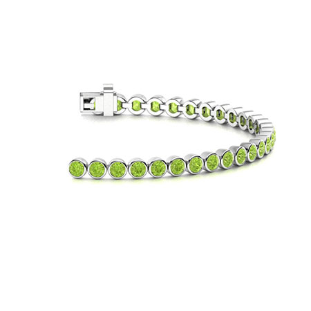 Details about   14Kt Gold Peridot Pear Bezel Bangle Bracelet 